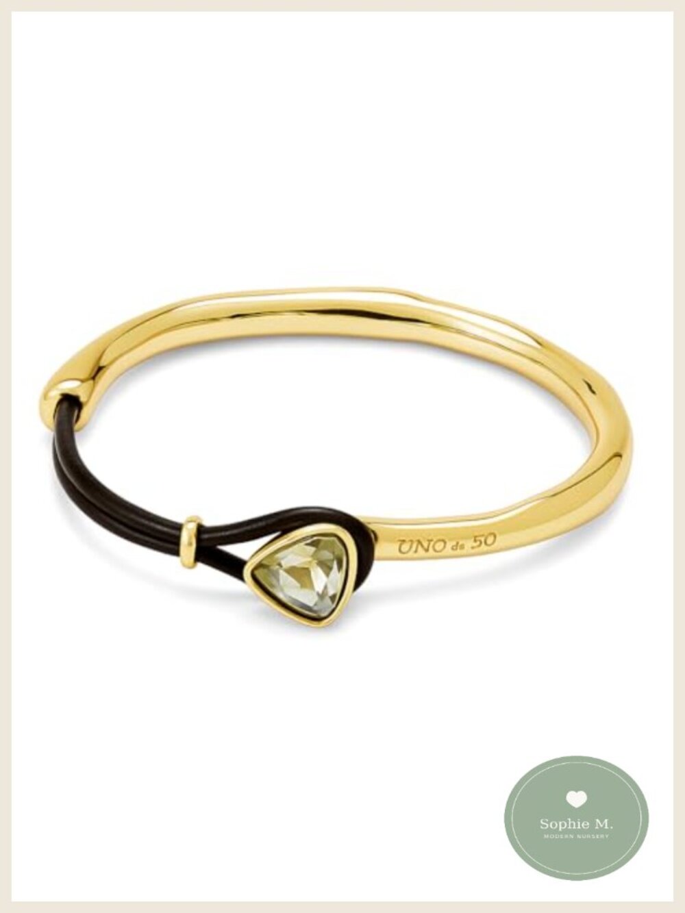 Gold Plated Silver Cuff Bracelet Handcrafted Spain Faceted Crystal